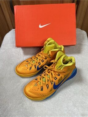 Nike Hyperdunk 2014 yellow and Blue High-Top Sneakers